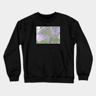 Genderqueer Pride Abstract Rounded Circuits Crewneck Sweatshirt